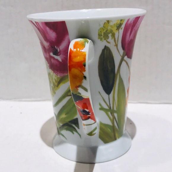 PIMPERNEL Tulips Peonies Floral Porcelain Mug - Picture 3 of 7
